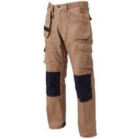 DeWalt Pro Tradesman Brown Trousers W32" L33"