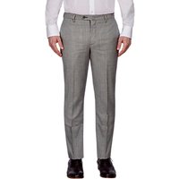 Hackett London Italian Prince Of Wales Check Super 120s Wool Suit Trousers, Grey