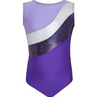 Tappers And Pointers Sparkling Stripes Sleeveless Gymnastics Leotard