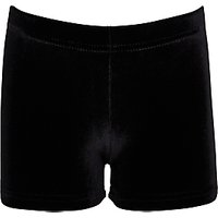 Tappers And Pointers Gymnastics Velvet Shorts, Black