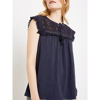 AND/OR Lace Yoke Top