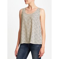 Collection WEEKEND By John Lewis Mimosa Sketchy Hearts Vest Top, Cream/Navy