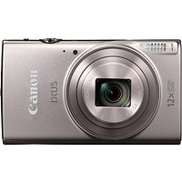 Canon IXUS 285 HS Digital Camera Kit, Full HD 1080p, 20.2MP, 12x Optical Zoom, 24x Zoom Plus, Wi-Fi, NFC, 3 LCD Screen With Leather Case & 8GB SD Card