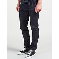Edwin ED-80 Red Listed Selvage Denim Slim Tapered Jeans, Blue