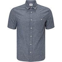 Edwin Labour Short Sleeve Shirt, Blue