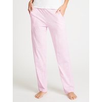 John Lewis Martha Jersey Pyjama Bottoms, Pink/White