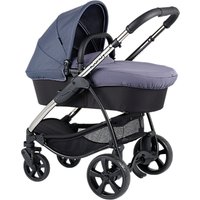 ICandy Strawberry Pushchair With Chrome Chassis & Carrycot, Slate Grey