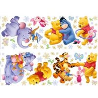 Disney Winnie The Pooh Multicolour Self Adhesive Wall Sticker (L)700mm (W)250mm