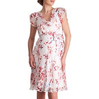 Séraphine Lizzie Cherry Blossom Silk Chiffon Maternity Dress, Multi