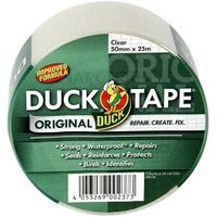 Duck Clear Cloth Tape (L)25M (W)50mm Pack Of 6