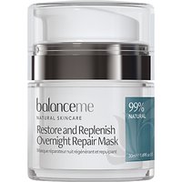 Balance Me Restore And Replenish Overnight Repair Mask, 50ml