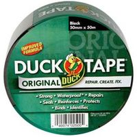 Duck Black Cloth Tape (L)50M (W)50mm Pack Of 6