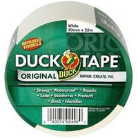Duck White Cloth Tape (L)25M (W)50mm Pack Of 6