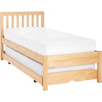 John Lewis Wilton Child Compliant Trundle Guest Bed With Open Spring Mattresses, Single
