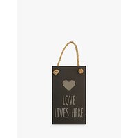The House Nameplate Company Love Lives Here House Sign