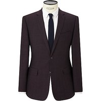 Kin By John Lewis Lexham Textured Slim Fit Suit Jacket, Oxblood