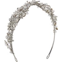 Ivory & Co. Euphoria Crystal And Cubic Zirconia Side Tiara, Silver