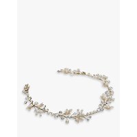 Ivory & Co. Maple Blossom Freshwater Pearl And Crystal Hair Vine, Gold