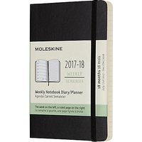 Moleskine 18-Month Pocket Weekly Academic Diary/Notebook 2017/2018 Planner