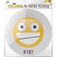 Emojinal Paper Plates, Pack Of 10