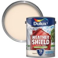 Dulux Weathershield Magnolia Cream Matt Masonry Paint 5L