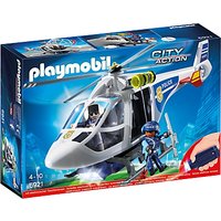 Playmobil Police Helicopter With LED Searchlight