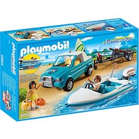 Playmobil Family Fun Surfer Pickup With Speedboat