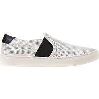 Geox Trysure Leather Slip On Trainers, White