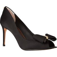 Ted Baker Tie The Knot Alifair Peep Toe Bow Sandals, Black