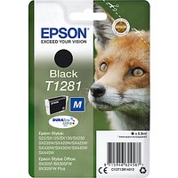Epson Fox T1281 Inkjet Printer Cartridge, Black