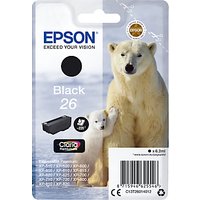 Epson Polar Bear T2601 Inkjet Printer Cartridge, Black