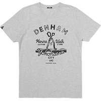 Denham Marine Walk Graphic T-Shirt, Grey Marl