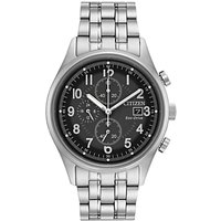 Citizen CA0620-59H Men's Chronograph Date Bracelet Strap Watch, Silver/Black