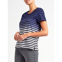 Collection WEEKEND By John Lewis Stripe Ombre T-Shirt, Blue/White