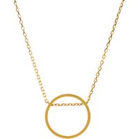 Dogeared Circle Open Sliding Ring Necklace, Gold