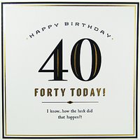 Pigment 40 Today Birthday Card