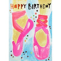 Paper Salad Ballerina Happy Birthday Card