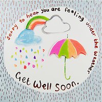 Paper Salad Get Well Soon Weather Card