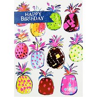 Paper Salad Pineapple Happy Birthday Card