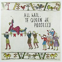 Woodmansterne Queen De Prosecco Greeting Card