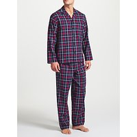 John Lewis Balheni Check Pyjamas, Blue/Multi