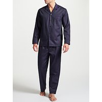 John Lewis Premium Satin Stripe Pyjamas, Purple