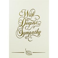 Quire Collections With Deepest Sympathy Card
