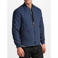JOHN LEWIS & Co. Quilted Bomber Jacket, Navy