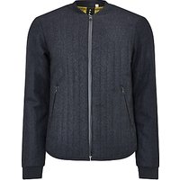 Kin By John Lewis Vertical Quilted Wool Jacket, Charcoal