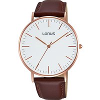 Lorus Men's Leather Strap Watch