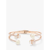 Kate Spade New York Flower Open Double Cuff, Rose Gold