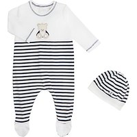 Emile Et Rose All-in-One Jersey Three Piece Set, Navy/White
