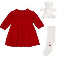 Emile Et Rose Knit Dress And Tights, Red