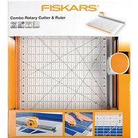 Fiskars Combination Rotary Cutter And Ruler, 12 X 12